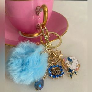 Unbranded Handmade Repurposed Luxury Bag Charm Keychain